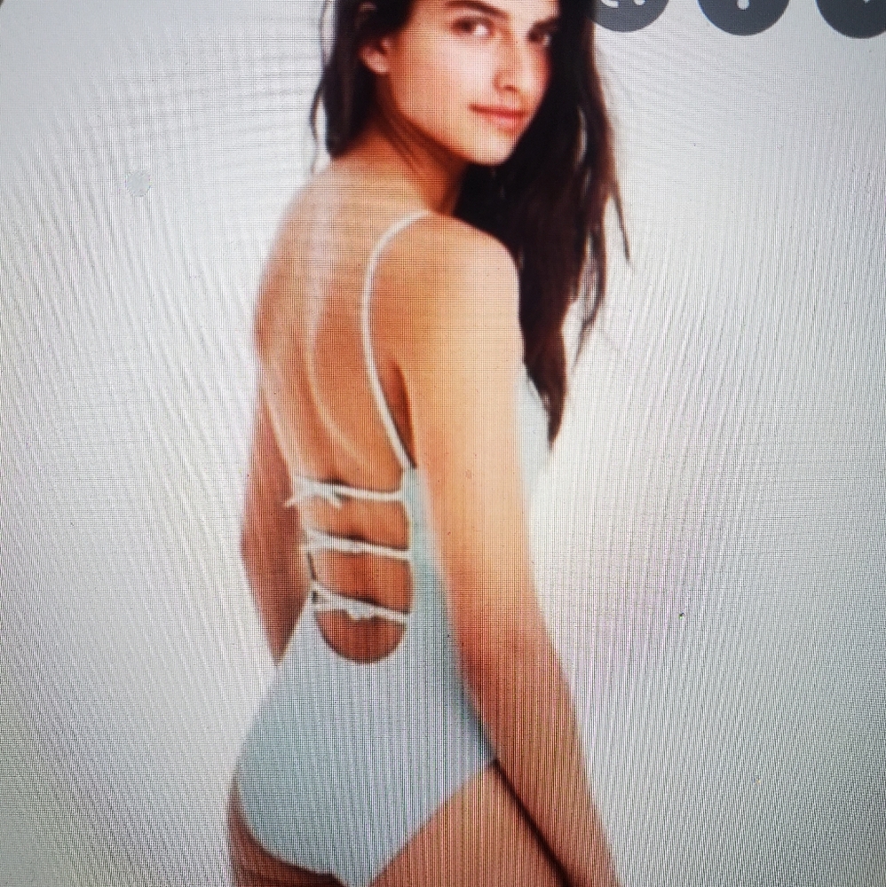 J.Crew Baby Bow Back Onepiece Swim Vintage Sky Sz 4